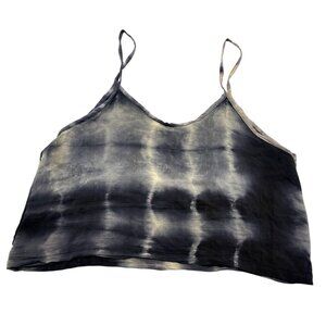 Sun Child Silk Festival Tank in Blue Tie Dye